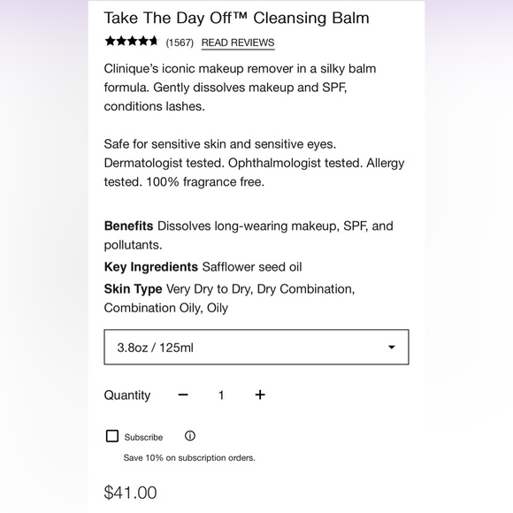 Clinique Take The Day Off 3.8 Oz Size NEW - Picture 4 of 7